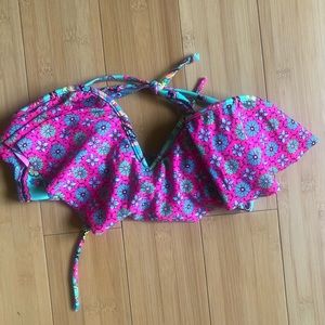 Brand new floral bikini top